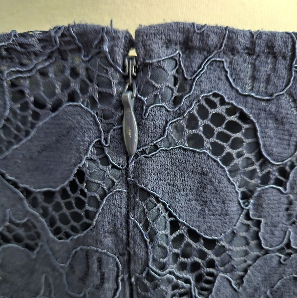 Beautiful Vince Camuto Navy Lace Dress, Size 4 - Picture 5 of 8